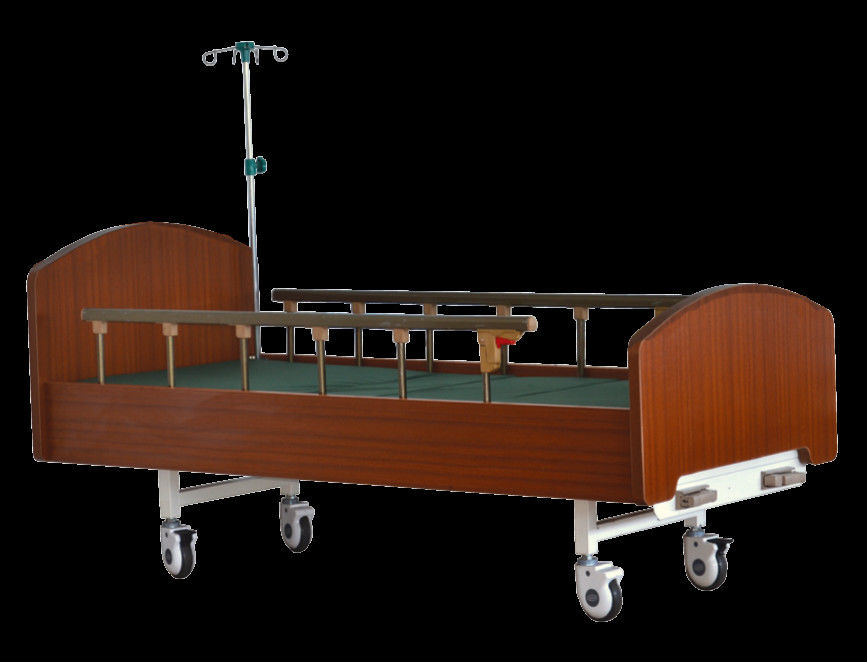 Multi Size Medical Hospital Bed , Luxury Hospital Beds With Two Cranks Three Folding