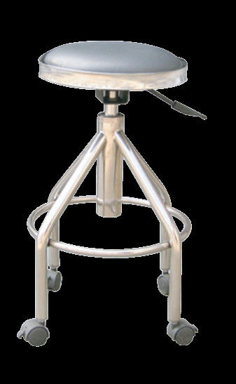 Portable Surgeon Stool , Doctors Rolling Stool Screw Adjustment Lifting With Four Castors